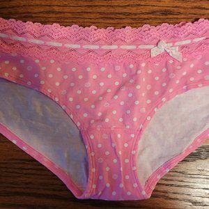 Victoria Secret Hipster Panties Pink Polka Dot